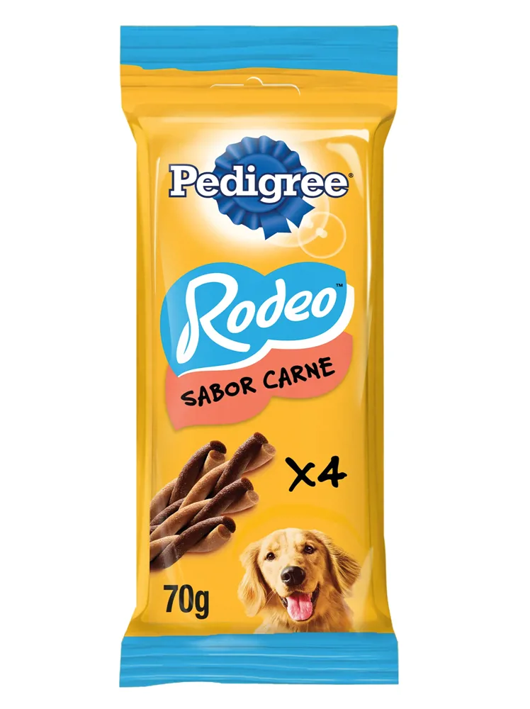PEDIGREE RODEO ADULTO CARNE 4 UNIDADES X 70GR.