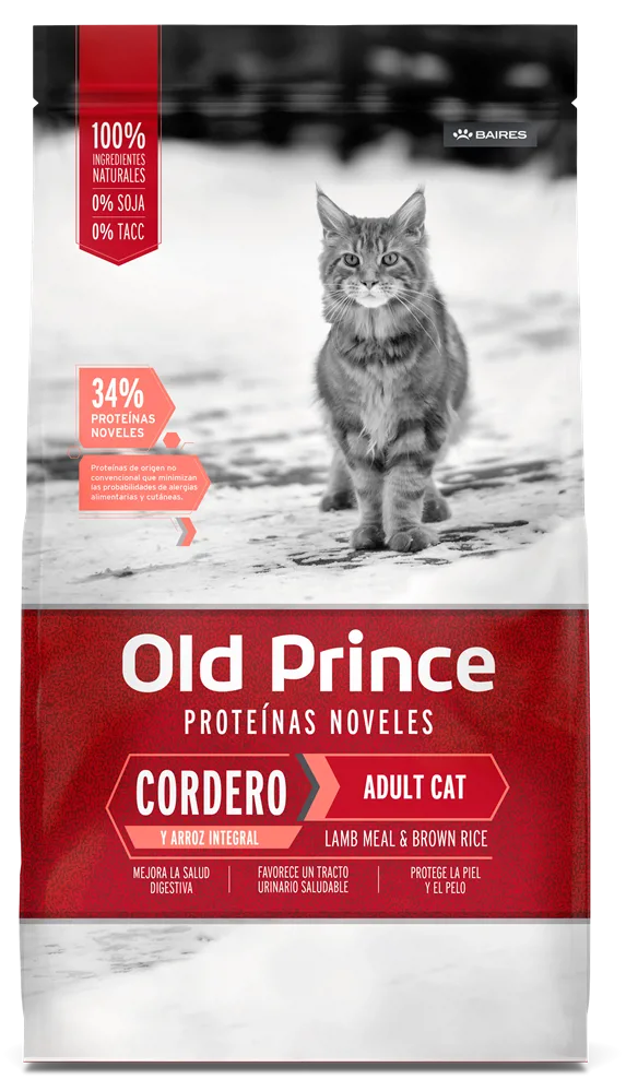 OLD PRINCE NOVEL GATO ADULTO CORDERO Y ARROZ 3KG