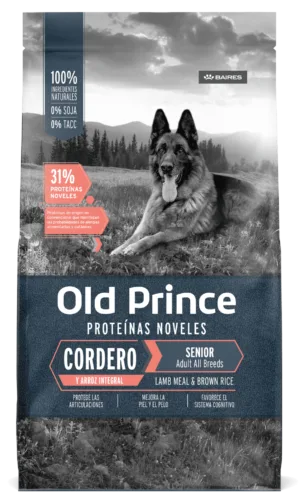OLD PRINCE NOVEL SENIOR CORDERO Y ARROZ 15KG