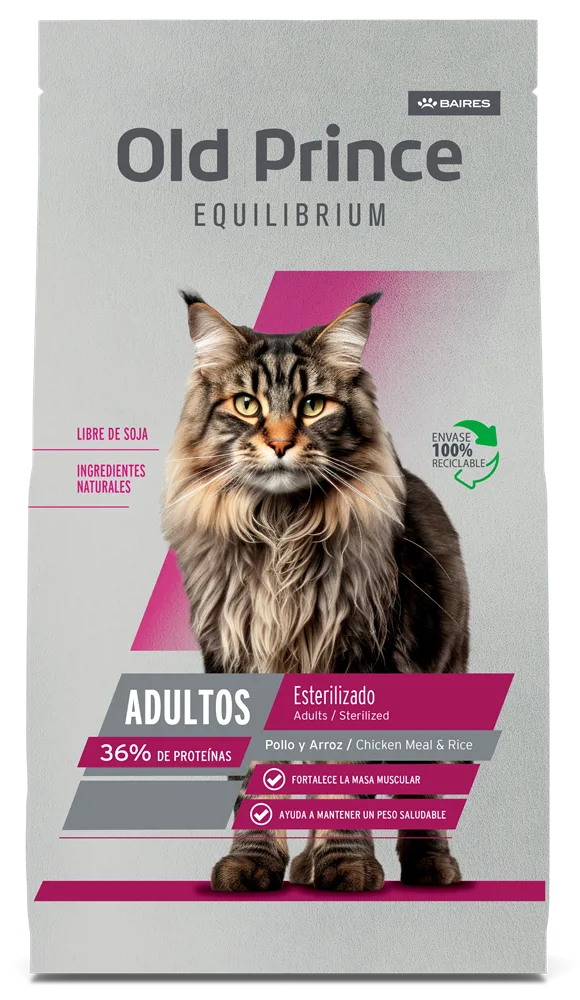 OLD PRINCE EQUILIBRIUM GATO ADULTO ESTERILIZADO 3KG